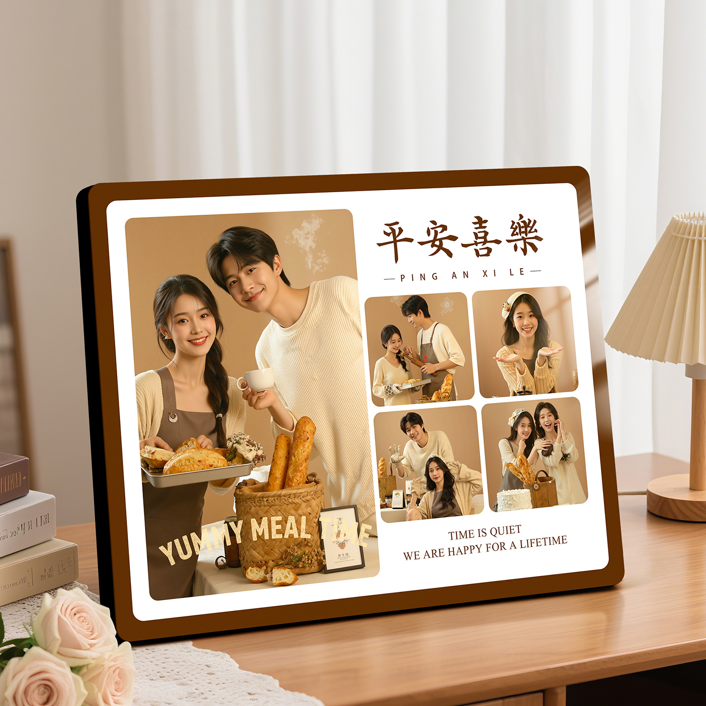 高清相片水晶婚纱照打印相册制作