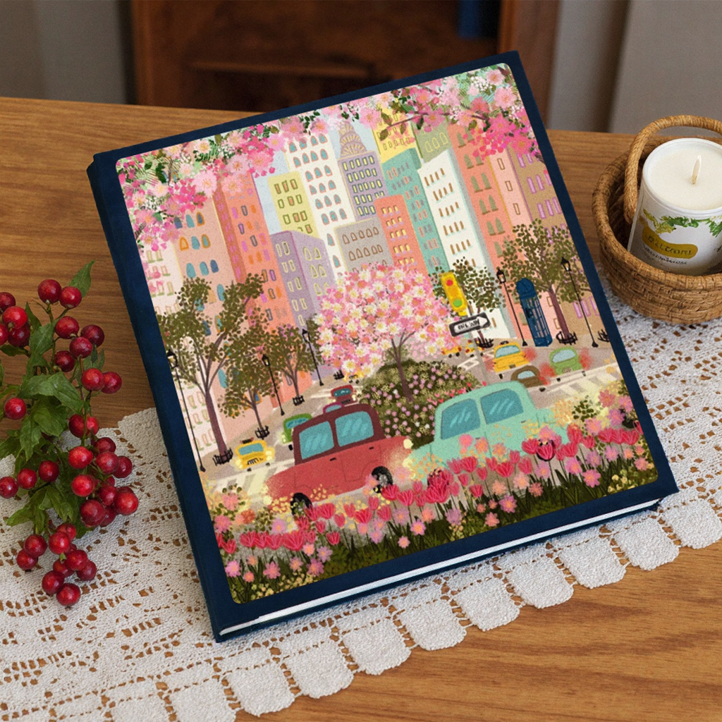 情侣旅行相册本大容量家庭插页6寸纪念册5寸混装过塑影集照片收纳