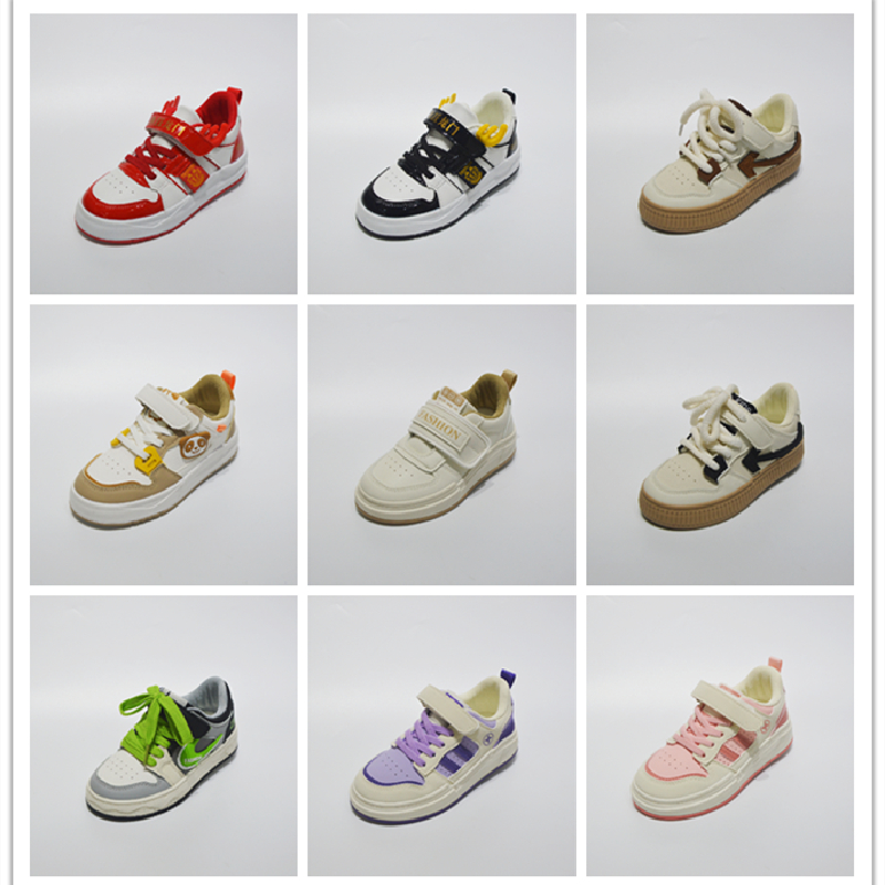 幸运米奇 春秋季 3-12岁 舒适 休闲 男女童 校园 低帮 白板鞋