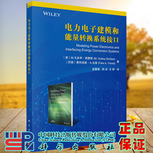 正版全xin现货平装 电力电子建模和能量转换系统接口 孟繁荣巩冰王辉科学出版社9787030667755 - 封面