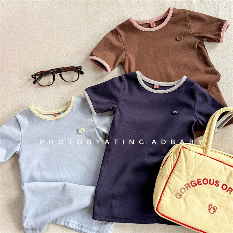 女童韩版夏装T恤款连衣裙2026新款儿童短款公主裙宝宝时尚A字裙