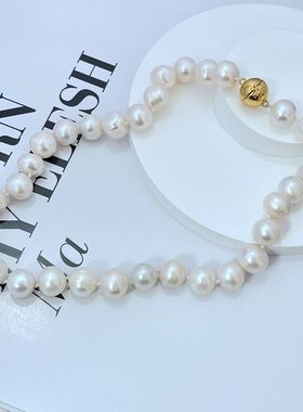 金属淡水珍珠女式项链