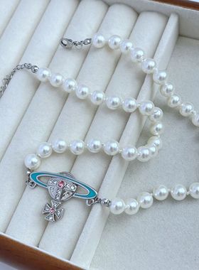 金属珍珠链女精美项链