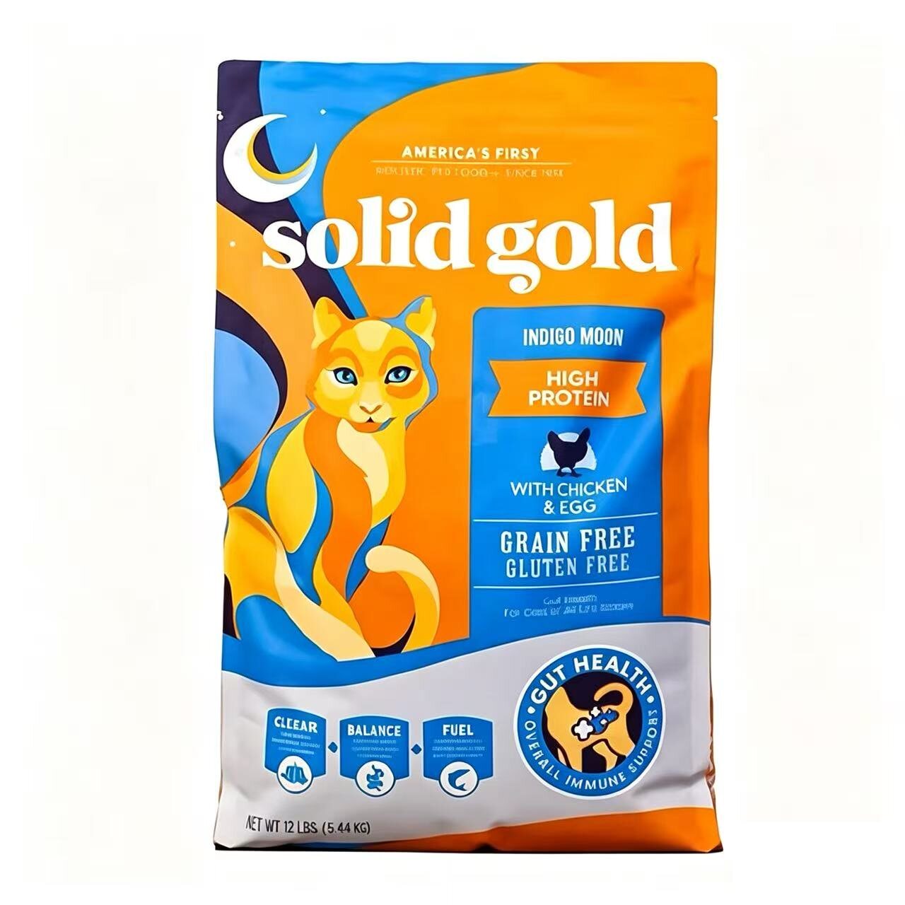 美国solidgold金装素力高猫粮金素无谷低敏全期鸡肉猫粮 新疆包邮
