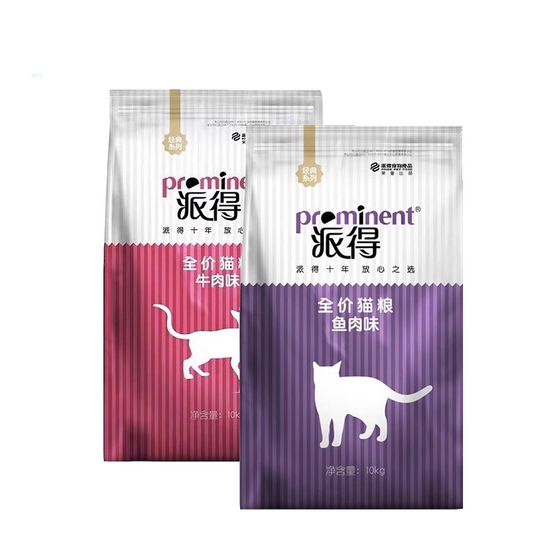 派得经济型猫粮 深海鱼牛肉挑嘴靓毛成猫幼猫粮10kg 新疆包邮