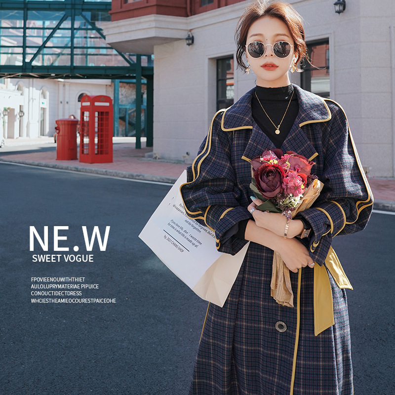 今年流行特惠实拍风衣外套女中长款2025秋冬新款气质英伦风小个子