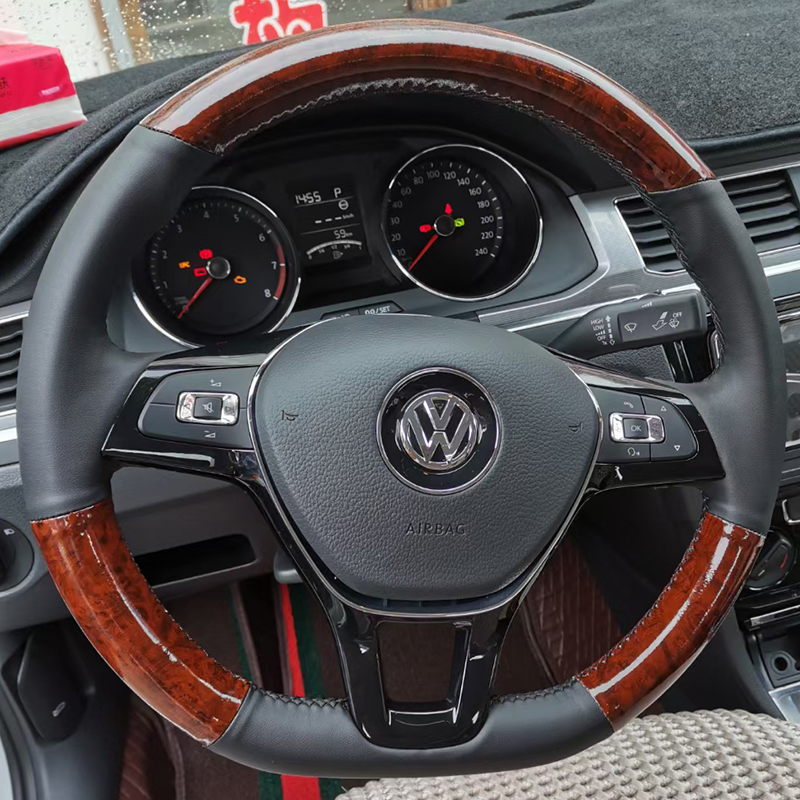 15-16-17-18-19-20-21款大众新速腾方向盘套真皮专车专用把套手缝