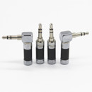 WALLE 碳纤维3.5mm耳机插头 3节音频端子AUX对录线插头