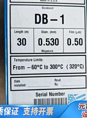 125-1037 J&W DB-1 气相色谱柱，30