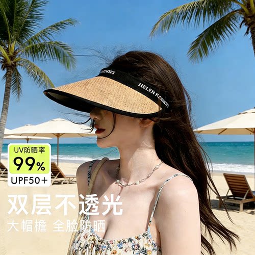 【氛围感拉满】空顶紫外线防晒帽