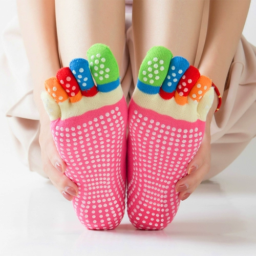 Нескользящие зимние спортивные носки для йоги для спортзала