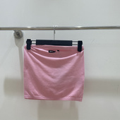 深圳南油高定25早春新款 M字母嵌花徽标紧身罗纹针织抹胸无袖 上衣