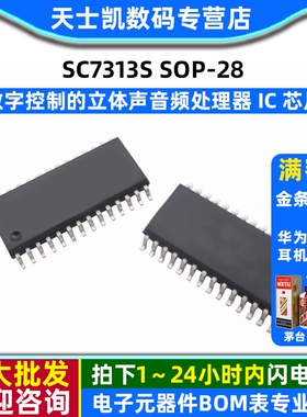 SC7313S SOP-28 数字控制的 立体声音频处理器 IC 芯片