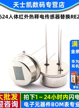 RD-624人体红外热释电传感器替换RE200B人体红外热释电传感器探头