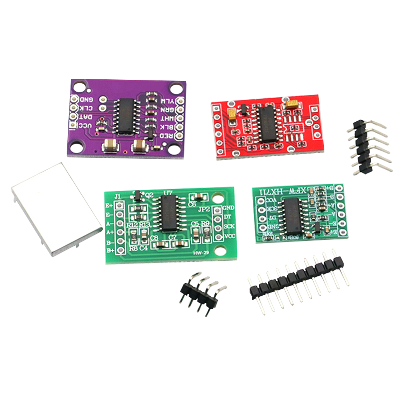 HX711模块 称重传感器 压力传感器 24位精度AD模块小体积小版