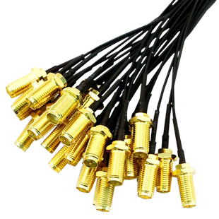 sma转ipex转接线ipex转sma连接线延长天线WIFI/GSM母头外螺内孔4G