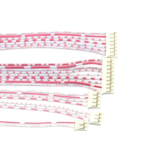 PH2.0单头红白排线 2P3P5P12P另一头镀锡 2.0MM间距 长20CM连接线