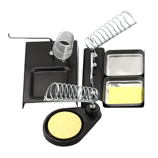 电烙铁支架金属固定烙铁架子洛铁焊接放置架锡线焊锡丝座铁架焊台