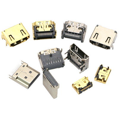 HDMI高清连接器公头夹板式母座