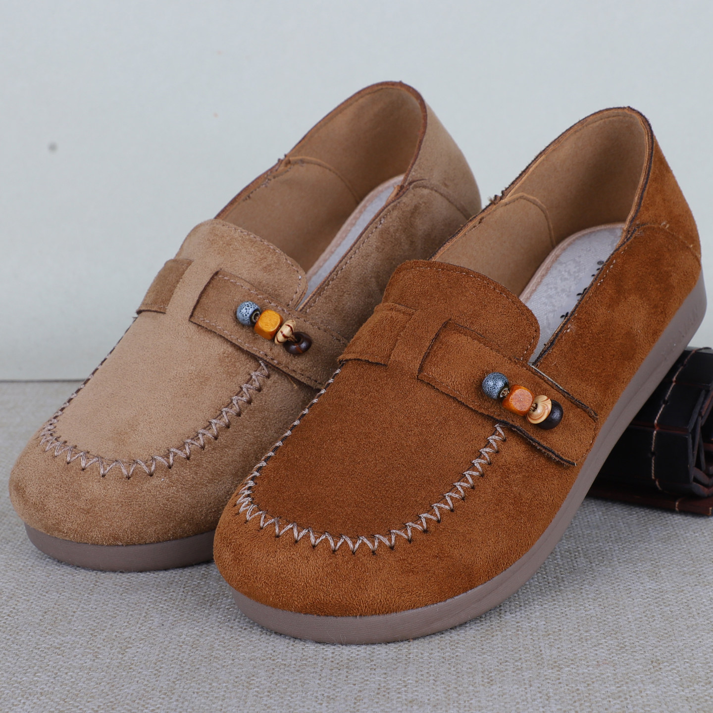 春季老北京平底布鞋时尚女单鞋软面休闲超轻软底轻便舒适豆豆鞋女,女鞋,乐福鞋（豆豆鞋）,淘宝优惠券,粉丝福利购,淘宝优惠卷