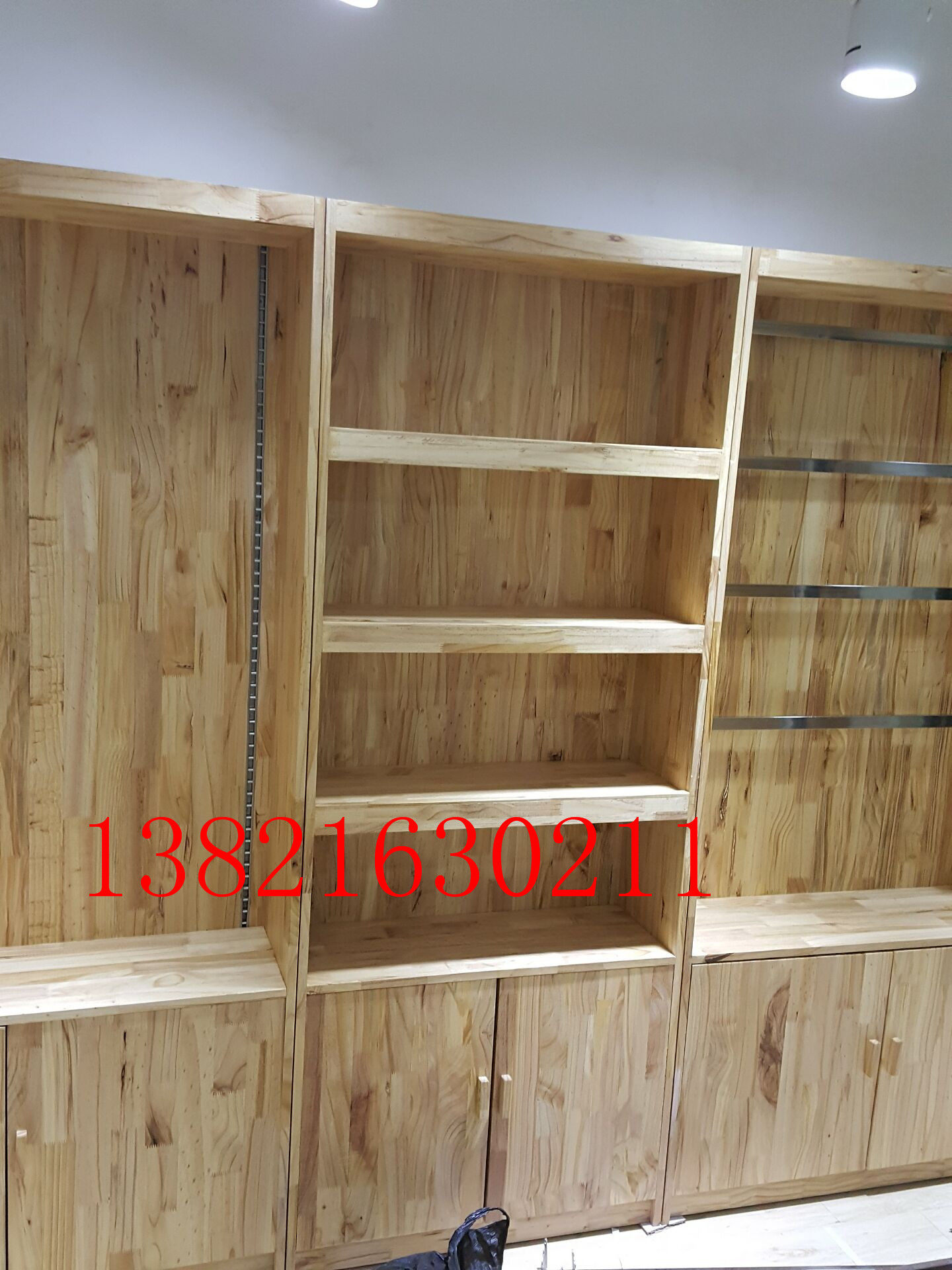 展柜货架展示柜陈列柜木质实木货架展柜狗粮展柜茶叶柜食品烟酒柜