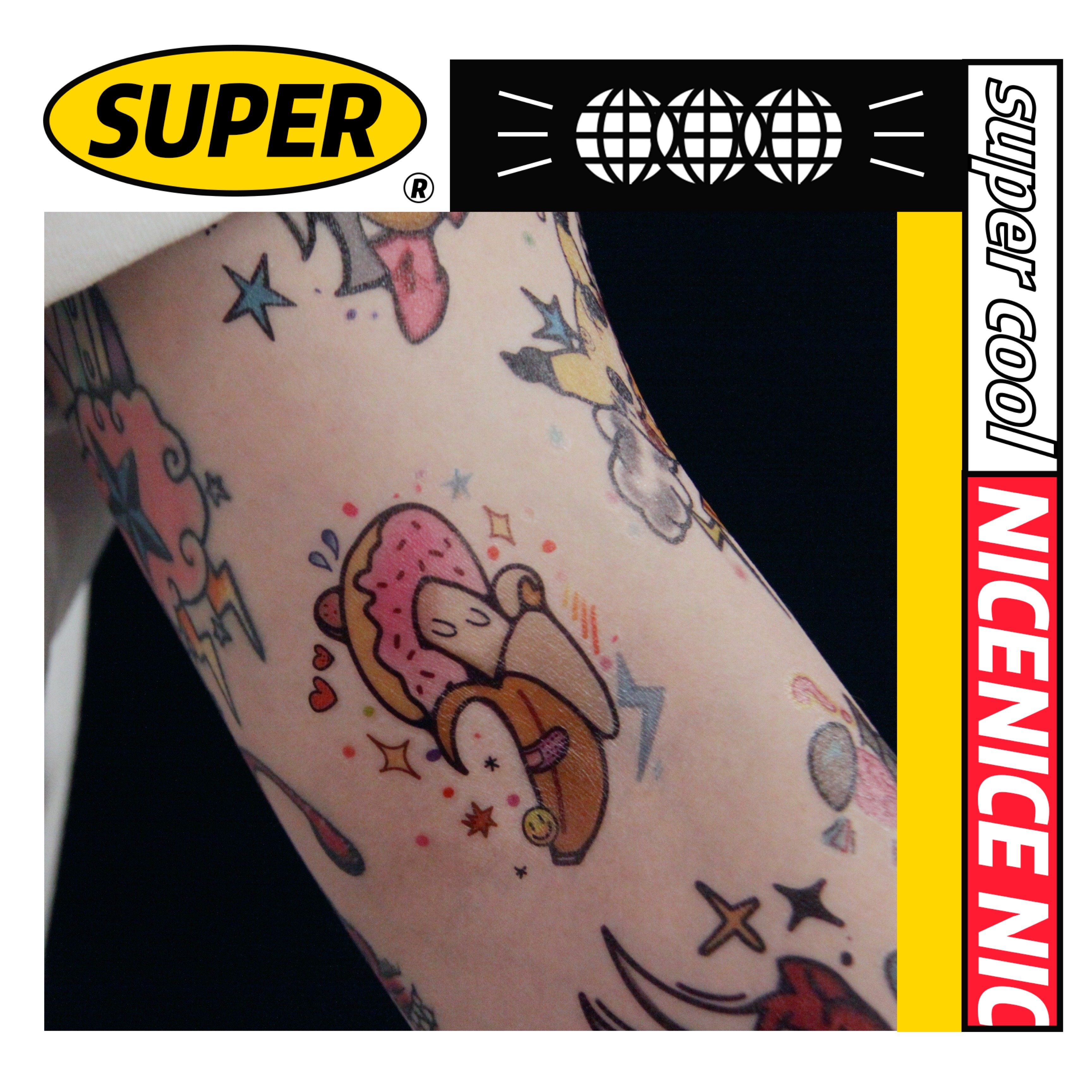 破浪潮经典款纹身贴欧美风格小图ins风oldschool防水香蕉甜甜圈,彩妆/香水/美妆工具,身体彩妆,淘宝优惠券,粉丝福利购,淘宝优惠卷