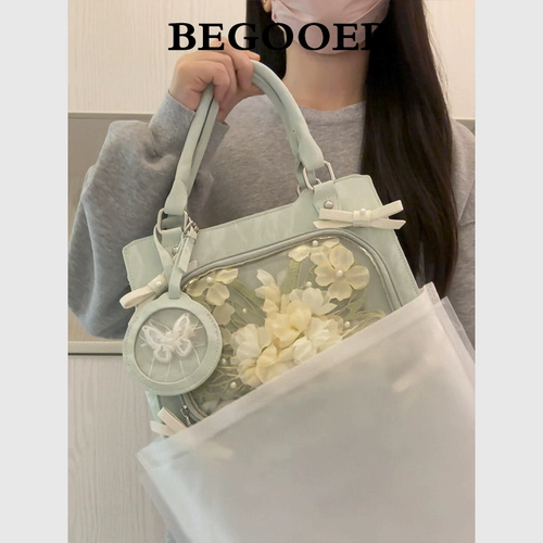 Оригинальная сумка через плечо с бантиком, вместительная и большая сумка на одно плечо