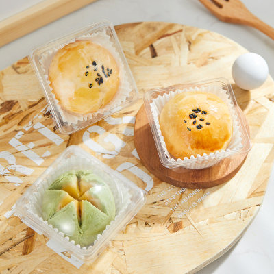 50套加厚蛋黄酥包装盒青团托