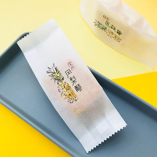 加厚凤梨酥包装袋棉纸袋50只入牛