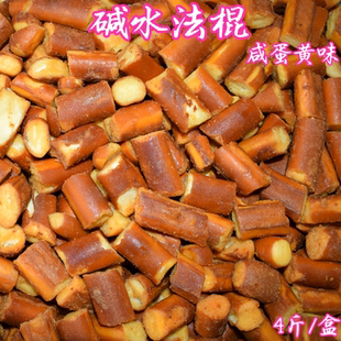 爆款厚厚恰网红碱水法棍面包丁咸蛋黄味烤馍片脆盒散装海盐焦糖味