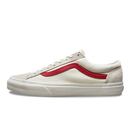 Vans Style 36 Marshmallow 街头风 低帮 板鞋 男女同款 白红
