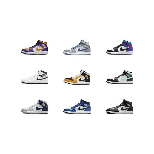 【六饼体育】Jordan Air Jordan 1 Mid 中帮 复古篮球鞋 男女同款