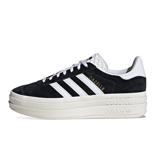 【六饼体育】adidasoriginalsGAZELLEBOLD低帮板鞋女款黑白