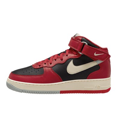 Nike Air Force 1 Split Bred 防滑耐磨 中帮 板鞋 黑红