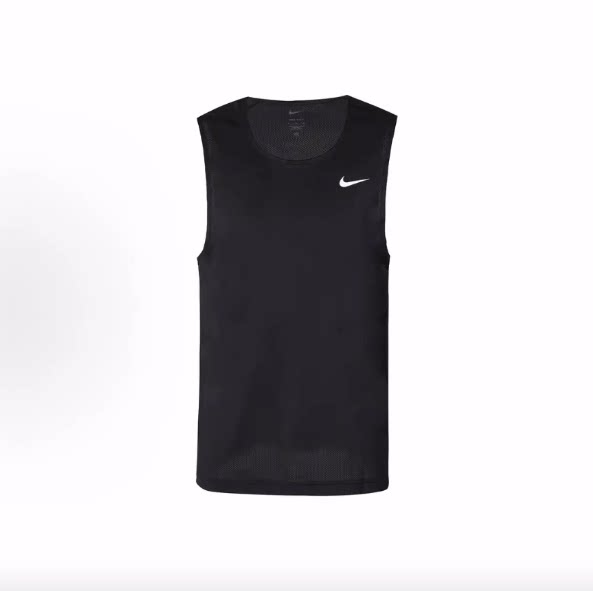 Nike DRI-FIT READY 纯色速干训练休闲运动跨栏背心 男款