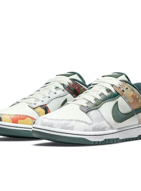 【六饼体育】 Nike 板鞋 白色 平跟 系带 防滑耐磨轻便 低帮 圆头