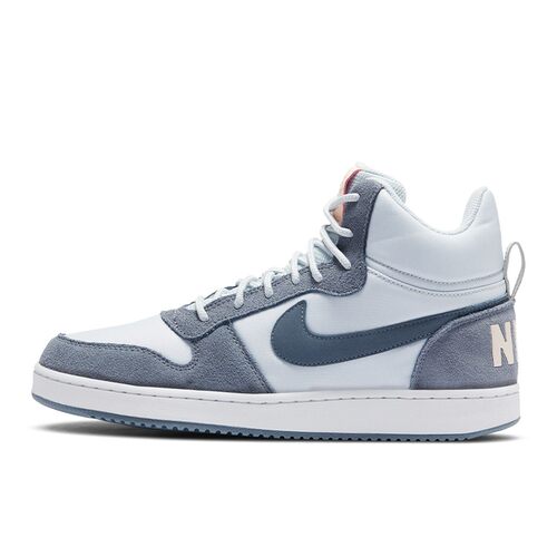 Nike Court Borough Mid Prem 复古百搭 中帮 板鞋 女款 灰蓝粉
