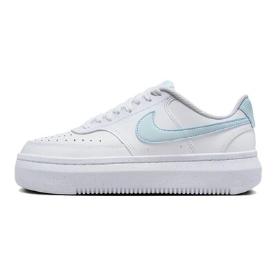 Nike Court Vision Alta 轻盈舒适 防滑耐磨 低帮 板鞋 女款 白蓝
