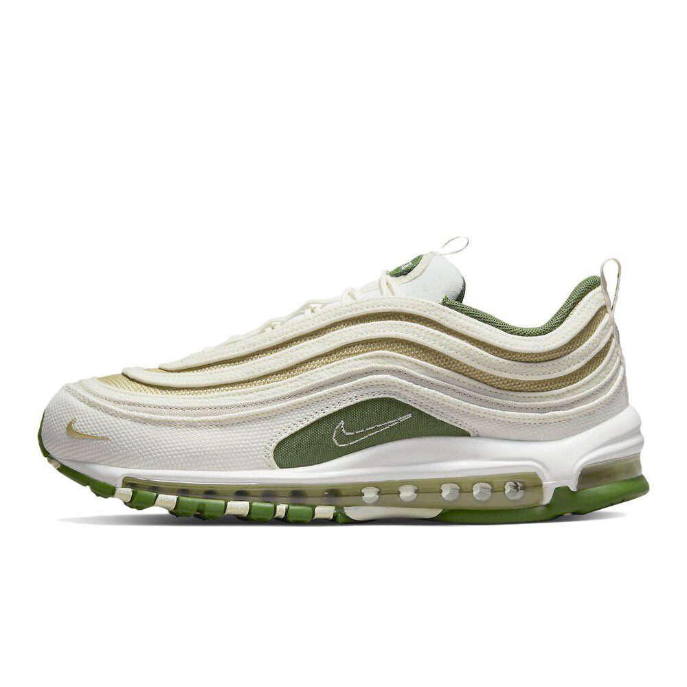 Nike Air Max 97 复古 低帮 休闲跑步鞋 男款 白绿