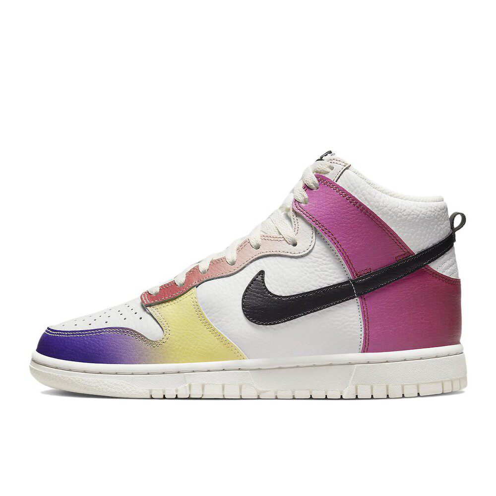Nike Dunk "Multi Gradient" 防滑减震耐磨 高帮 板鞋 女款 白粉