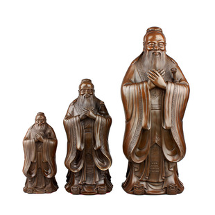 孔子铜像摆件孔夫子铜孔子像铜雕像家居装饰工艺礼品家居书房摆件