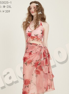 号手153025新款成人泳衣女高级感比基尼性感夏季海边度假游泳衣