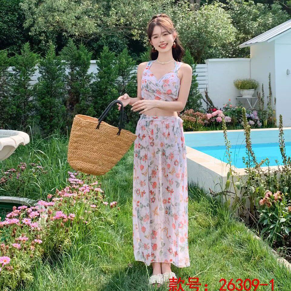 奇海26309新款成人泳衣女分体比基尼性感海边度假风小胸聚拢海边