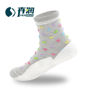 女士春秋冬厚棉满脚型 滋润保湿 卉润防裂袜脚干脚裂袜 防足裂袜子