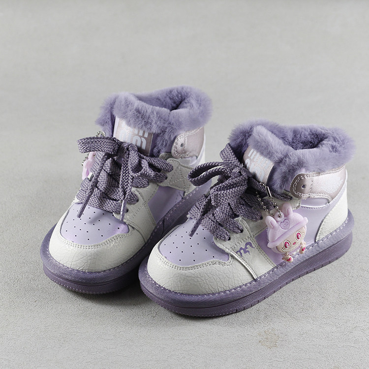 女童兔毛雪地靴2025冬季新款儿童大棉厚绒保暖休闲时尚短靴潮品鞋,童鞋/婴儿鞋/亲子鞋,雪地靴,淘宝优惠券,粉丝福利购,淘宝优惠卷