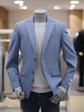 蓝色修身 BON韩国代购 商务单排扣便服单西服上衣男 韩版 2024年夏季