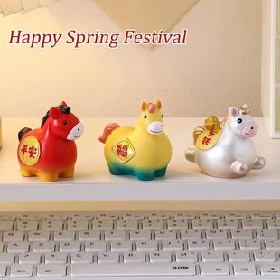 Horse Statues Figure Chinese New Year Decoration 2026 Home O