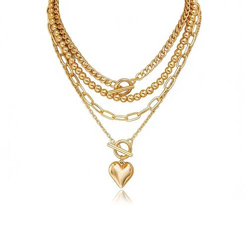 Layered Necklace for Women Chunky Necklaces Stack Paperclip