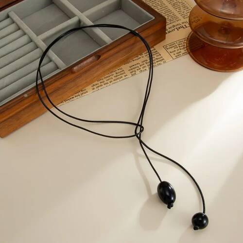 Creative Plastic/Resin Beaded Tassel Long Fashion Jewelry Ad