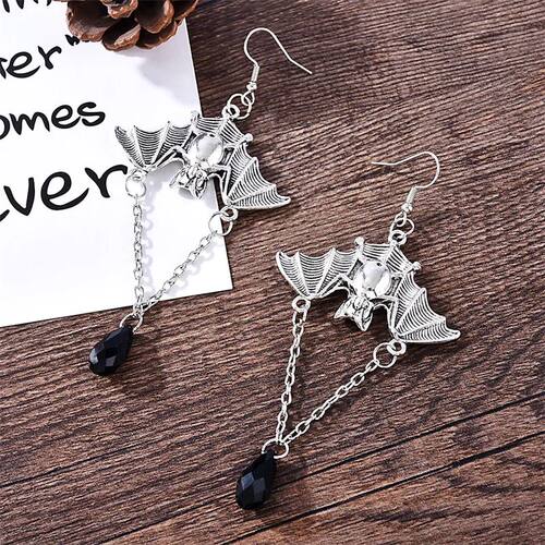 Y2K Personalized Creative Dark Gothic Vampire Bat Earrings,